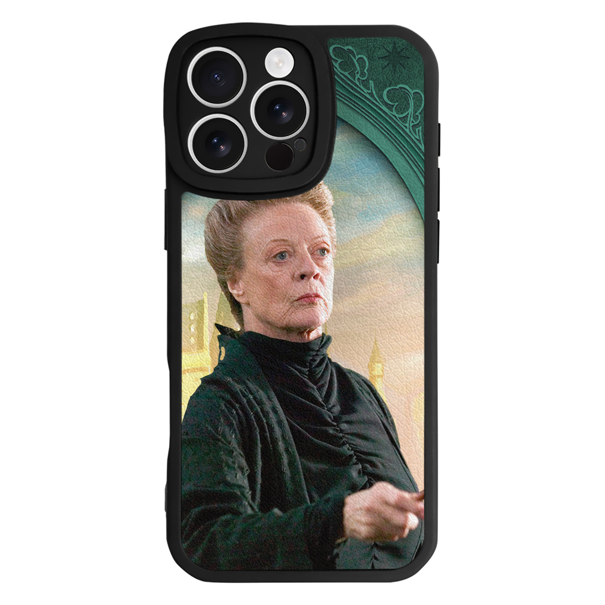 （画像用） Harry Potter ハリー・ポッターシリーズ 【iPhone 16シリーズ対応】シリコンスマホケース（レザー調） 材質：シリコン